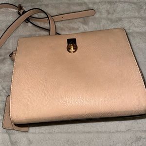 Poppy and peonies upperhand satchel in nude